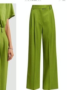 Argent Pleated Trouser